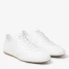 Zapatillas bajas Sunny M en mezcla de piel blanca y goma Zapatillas bajas Sunny M en mezcla de piel blanca y goma