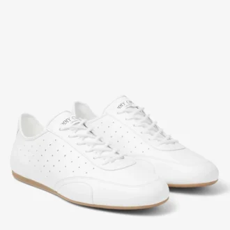 Zapatillas bajas Sunny M en mezcla de piel blanca y goma