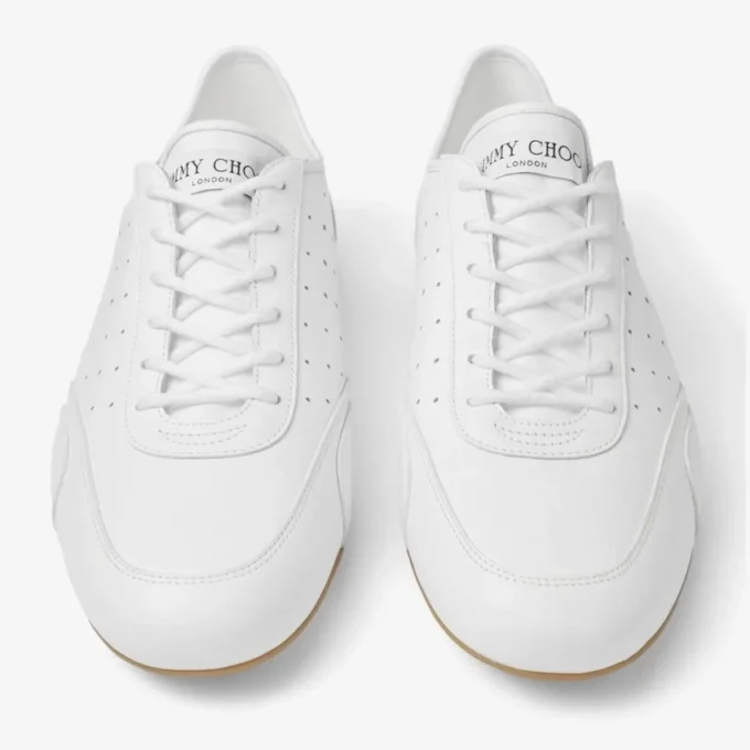 Zapatillas bajas Sunny M en mezcla de piel blanca y goma Zapatillas bajas Sunny M en mezcla de piel blanca y goma