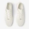 Zapatillas bajas Veles Latte de punto de ganchillo con perlas Zapatillas bajas Veles Latte de punto de ganchillo con perlas