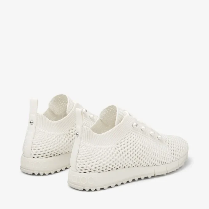 Zapatillas bajas Veles Latte de punto de ganchillo con perlas Zapatillas bajas Veles Latte de punto de ganchillo con perlas