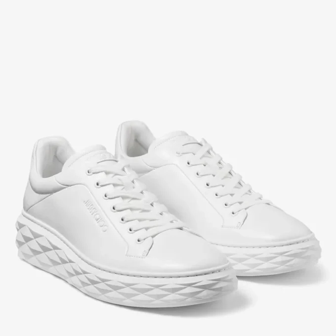 Zapatillas con plataforma Diamond Maxi M II de piel napa blanca Zapatillas con plataforma Diamond Maxi M II de piel napa blanca