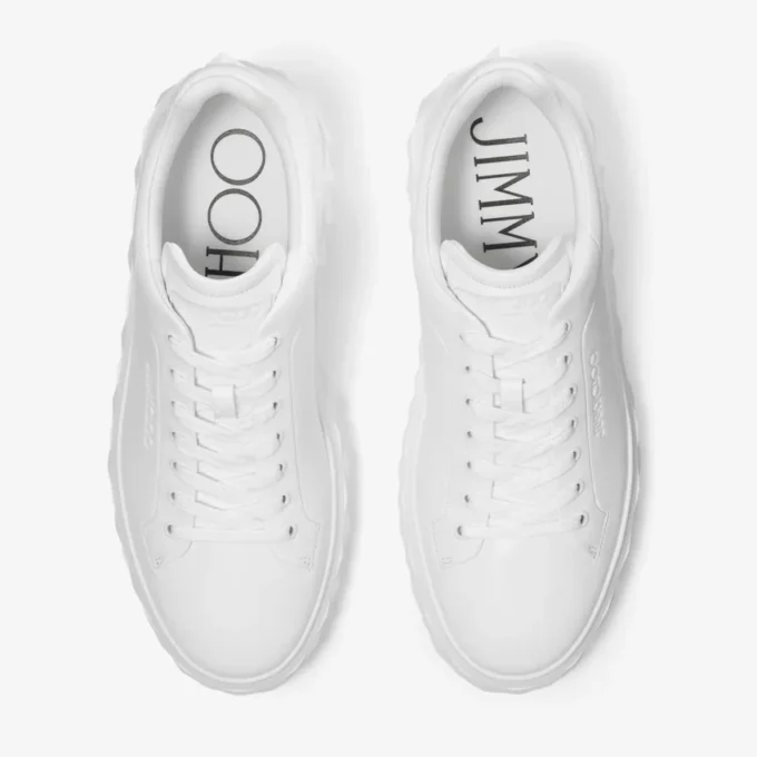 Zapatillas con plataforma Diamond Maxi M II de piel napa blanca Zapatillas con plataforma Diamond Maxi M II de piel napa blanca