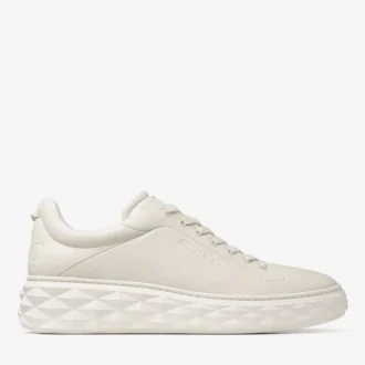 Zapatillas con plataforma Diamond Maxi M II de piel napa color tiza