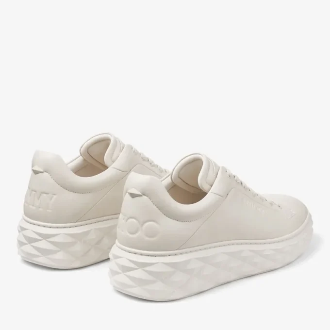Zapatillas con plataforma Diamond Maxi M II de piel napa color tiza Zapatillas con plataforma Diamond Maxi M II de piel napa color tiza