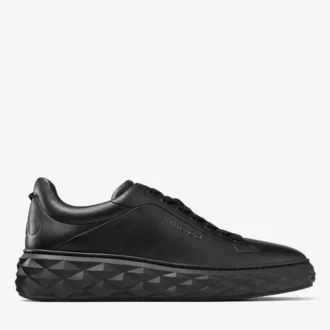 Zapatillas con plataforma Diamond Maxi M II de piel napa negra