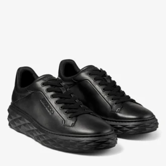 Zapatillas con plataforma Diamond Maxi M II de piel napa negra