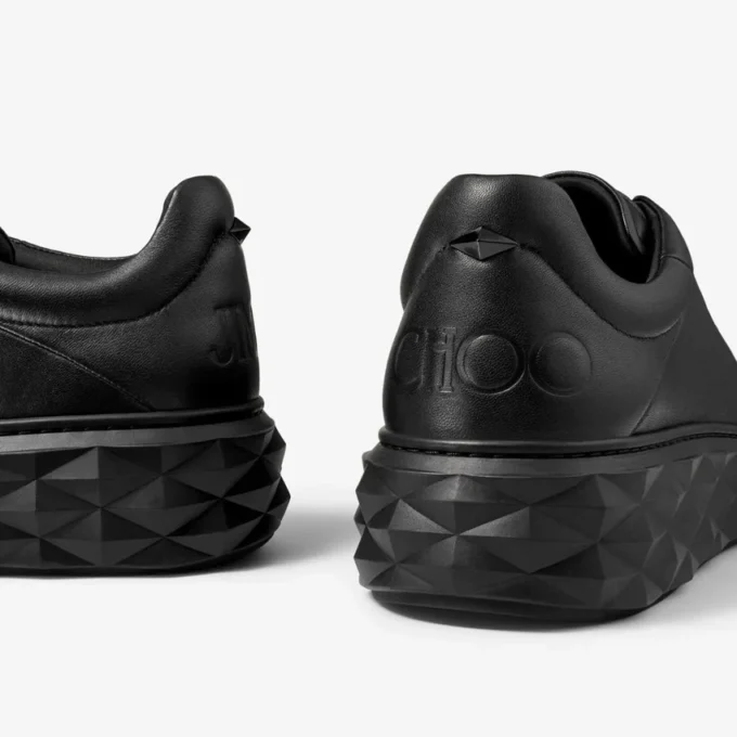 Zapatillas con plataforma Diamond Maxi M II de piel napa negra Zapatillas con plataforma Diamond Maxi M II de piel napa negra