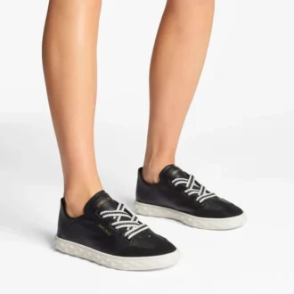 Zapatillas de cuero negro Diamond Light Flex F