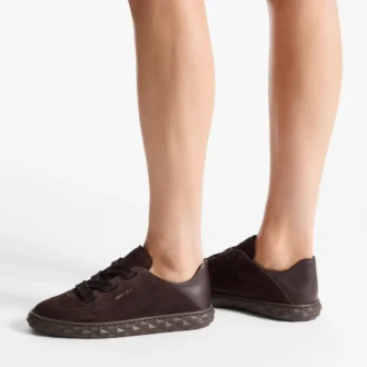 Zapatillas Diamond Light Flex F de ante y piel en color chocolate