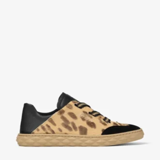 Zapatillas Diamond Light Flex F de piel de potro con estampado de leopardo