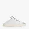 Zapatillas Diamond Light Flex F de piel napa metalizada plateada