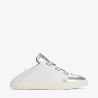 Zapatillas Diamond Light Flex F de piel napa metalizada plateada