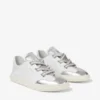 Zapatillas Diamond Light Flex F de piel napa metalizada plateada
