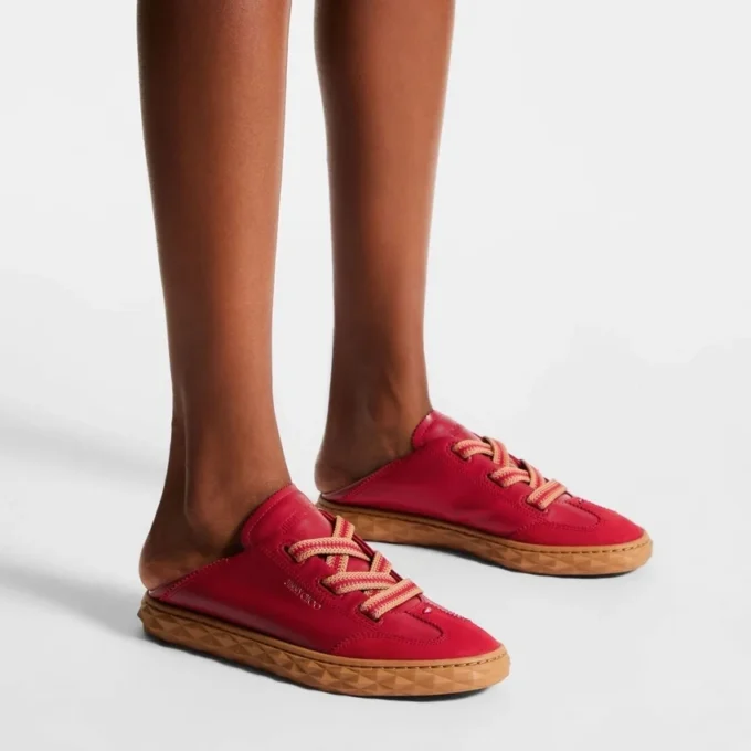Zapatillas Diamond Light Flex F de piel rojo rubí Zapatillas Diamond Light Flex F de piel rojo rubí