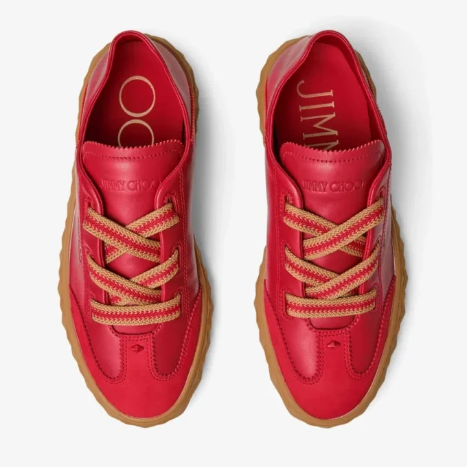 Zapatillas Diamond Light Flex F de piel rojo rubí Zapatillas Diamond Light Flex F de piel rojo rubí