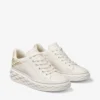 Zapatillas Diamond Maxi F II Latte de piel napa perla