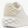 Zapatillas Diamond Maxi F II Latte de piel napa perla