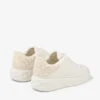 Zapatillas Diamond Maxi F II Latte de piel napa perla
