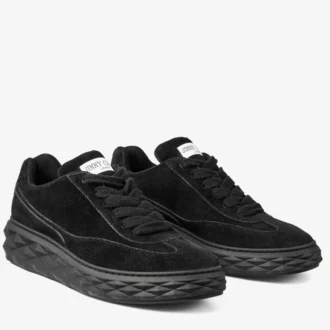 Zapatillas Diamond Maxi Retro M de ante y terciopelo negro