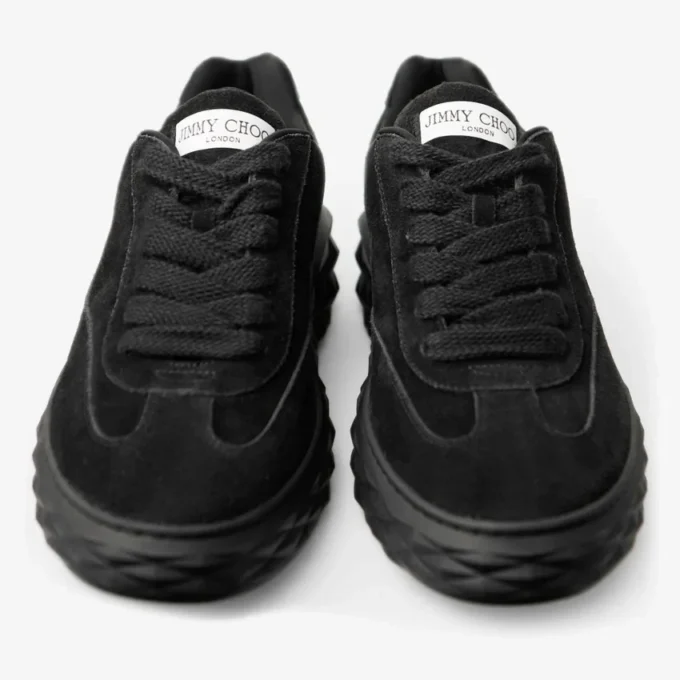 Zapatillas Diamond Maxi Retro M de ante y terciopelo negro