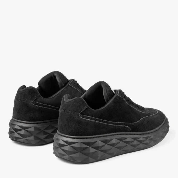 Zapatillas Diamond Maxi Retro M de ante y terciopelo negro