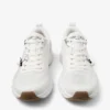 Zapatillas Diamond Run F de mezcla de jacquard y punto blanco
