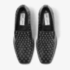 Zapatillas Eliot 45 para hombre en piel napa metalizada negra con ojales Zapatillas Eliot 45 para hombre en piel napa metalizada negra con ojales
