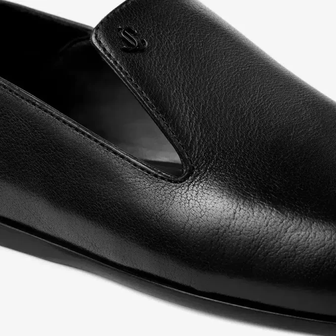 Zapatillas Eliot de cuero vintage negro