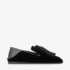 Zapatillas Eliot de terciopelo negro con borla