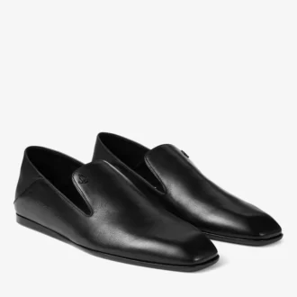 Zapatillas Eliot para hombre de piel vintage negra