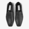 Zapatillas Eliot para hombre en piel napa metalizada negra con ojales Zapatillas Eliot para hombre en piel napa metalizada negra con ojales