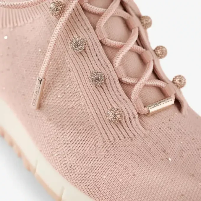 Zapatillas Veles de punto con lentejuelas Macaron