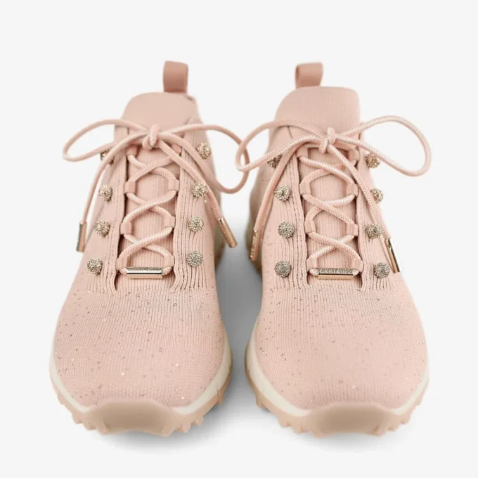 Zapatillas Veles de punto con lentejuelas Macaron