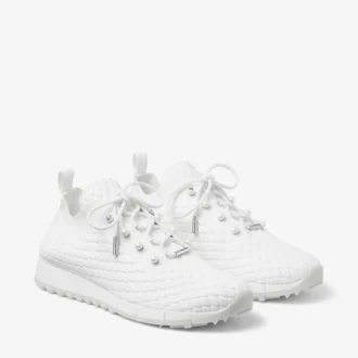 Zapatillas Veles de punto texturado blanco