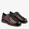 Zapatos con cordones Reeves de piel granulada escocesa color chocolate Zapatos con cordones Reeves de piel granulada escocesa color chocolate
