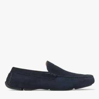 Zapatos de conducir Stanly Driver en ante reverso azul marino