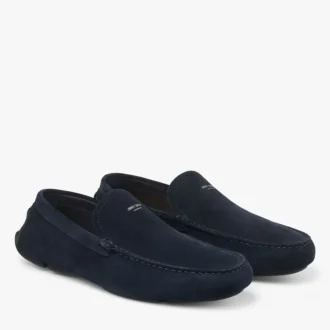 Zapatos de conducir Stanly Driver en ante reverso azul marino