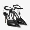 Zapatos de salón Afia Mesh 100 en negro Spazzolato y tul fruncido