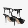 Zapatos de salón Afia Mesh 100 en negro Spazzolato y tul fruncido