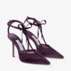 Zapatos de salón Afia Mesh 100 Winter Bloom de satén y tul fruncido