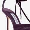 Zapatos de salón Afia Mesh 100 Winter Bloom de satén y tul fruncido