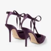 Zapatos de salón Afia Mesh 100 Winter Bloom de satén y tul fruncido