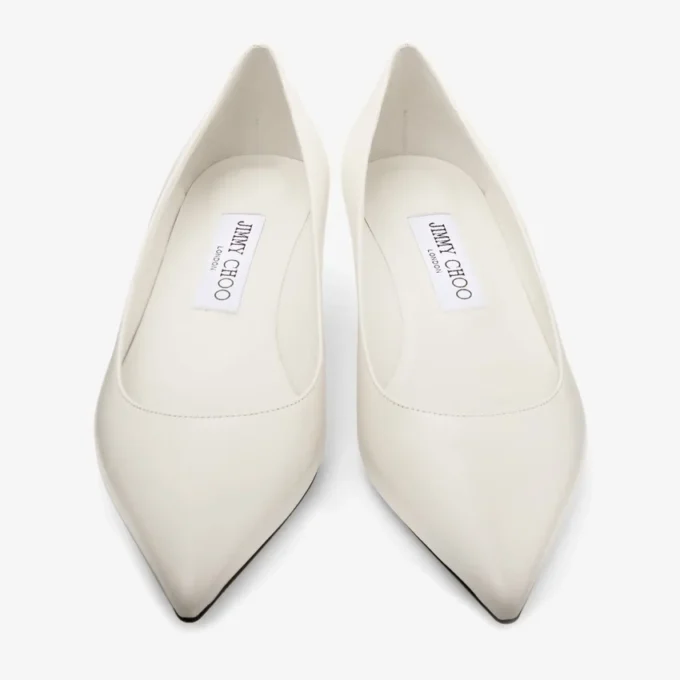 Zapatos de salón Amelia 35 en piel de becerro color latte