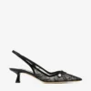 Zapatos de salón Amita 45 negros de jimmy choo con encaje y spazzolato