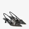 Zapatos de salón Amita 45 negros de jimmy choo con encaje y spazzolato