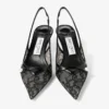 Zapatos de salón Amita 45 negros de jimmy choo con encaje y spazzolato