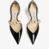 Zapatos de salón Aurelie 65 de charol negro con punta afilada y adornos de perlas Zapatos de salón Aurelie 65 de charol negro con punta afilada y adornos de perlas