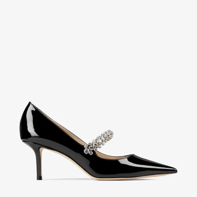 Zapatos de salón Bing 65 de charol negro con cristales Zapatos de salón Bing 65 de charol negro con cristales