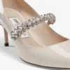 Zapatos de salón Bing 65 de lino y charol con cristales